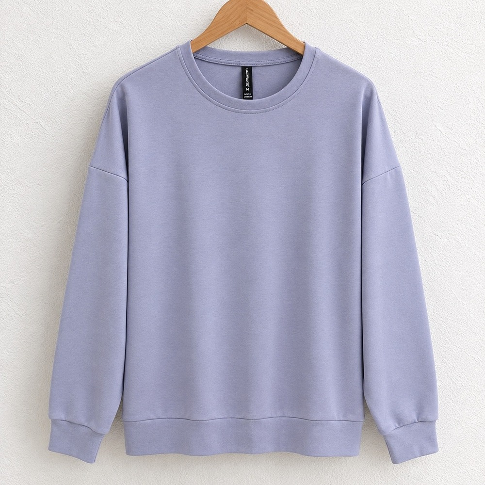 Lazypants Lavender Purple Crewneck Long Sleeve Sweatshirt Medium Luxe Super Soft